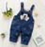 BibiCola 2016 spring fashion leisure Pant for Baby Girls bib pants children Denim Overall Trousers kids cartoon infant jeans