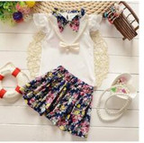 BibiCola  Infant clothes toddler children summer baby girls clothing sets cartoon 2pcs printing clothes sets girls summer set