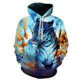 BIANYILONG Space Galaxy 3d Sweatshirts Men/Women Hoodies With Hat Print Stars Nebula Autumn Winter Loose Thin Hooded Hoody Tops