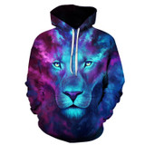 BIANYILONG Space Galaxy 3d Sweatshirts Men/Women Hoodies With Hat Print Stars Nebula Autumn Winter Loose Thin Hooded Hoody Tops