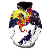BIANYILONG Space Galaxy 3d Sweatshirts Men/Women Hoodies With Hat Print Stars Nebula Autumn Winter Loose Thin Hooded Hoody Tops