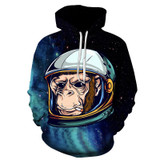BIANYILONG Space Galaxy 3d Sweatshirts Men/Women Hoodies With Hat Print Stars Nebula Autumn Winter Loose Thin Hooded Hoody Tops