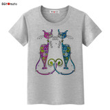BGtomato New style elegent cats shirt brand casual top tees fashion t shirt women comfortable clothes women t-shirt plus size