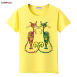 BGtomato New style elegent cats shirt brand casual top tees fashion t shirt women comfortable clothes women t-shirt plus size