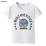 BGtomato t shirt Movie star Jerry mouse kawaii t shirt summer lovely cute t-shirt women Cheap sale brand new cartoon tshirt