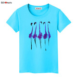BGtomato Harajuku 2017 Fashion Tops Loose T-shirt flamingos Print tops Women art Shirts Casual Cartoon fashion tees