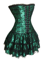 AIZEN Sexy Corset And Bustier Lace Evening Women Casual Dress Plus Size Push Up Gothic Corset Dress Zip Black Red Vintage Green