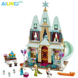 AIUNCI Toys 519pcs Arendelle's Castle Building Blocks Sets Princess Anna Olaf Bricks toys For Girl