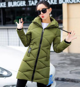 AISHGWBSJ Winter Cotton Warm Overwear Jackets Winter Long Coats Women Hooded Padded-Cotton Parkas Female Thicker 2017 New PL128
