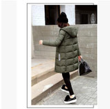 AISHGWBSJ 2017 New Hooded Cotton Coat Winter Coats Warm Parka Mujer Invierno Medium-Long Jackets for Women Padded Overwear PL145