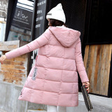 AISHGWBSJ 2017 New Hooded Cotton Coat Winter Coats Warm Parka Mujer Invierno Medium-Long Jackets for Women Padded Overwear PL145
