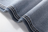 AIRGRACIAS Brand Spring Summer Retro Nostalgia Straight Denim Jeans Men Size 28-38 Casual Men Long Pants Trousers Biker Jean