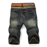AIRGRACIAS 2017 New Arrive Shorts Men Jeans Brand-Clothing	Retro Nostalgia Color Denim Bermuda Short For Man Jean Size 28-38
