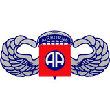 Airborne AA With Wings Decal