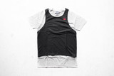 Air Jordan S/S Mesh Slight Overlay - Dark Heather Grey/Black