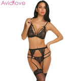 Avidlove Women Sexy Lingerie Plus Size Set Floral Lace Babydoll