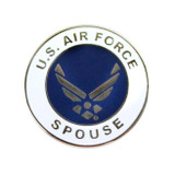 Air Force Spouse with Hap Arnold Wings 7/8" Lapel Pin