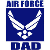 Air Force Dad Hap Arnold Clear Decal
