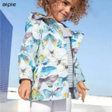 aipie New Brand Fashion Children Boys Girls Trench European and American Style Butterfly Printing Unisex Outerwear &amp; Coats