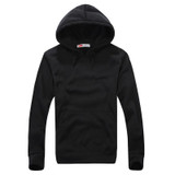 iMucci Red Sweatshirt Men Solid Color Women Hoodies Casual Side Zipper Mensports Slim Sportsware Tracksuit Black Hoody