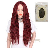 I's a wig Synthetic Brown Blonde Red Black Heat Resistant Hair Water Wave Wigs for Black Women