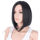I's a wig 14" Bob Short Black Hair Synthetic Wigs for Black Women