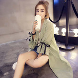HziriP Women Long Trench Coat 2017 Summer Spring Fashion Loose Coats Thin Sunscreen Windbreaker Female Cardigan Outwear Clothes