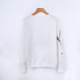 HziriP Embroidery Long-sleeved Hoodies Sweatshirt 2017 Autumn Casual Oversize Sweatshirt Women Jumper Fashion Plus Size S-3XL