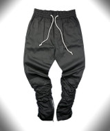 HZIJUE Cool Black/Green korean hip hop fashion pants with zippers factory connection mens urban clothing joggers men