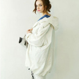 2017 Coat Female Spring Autumn Windbreaker New Fashion Streetwear Design Women's Raincoat Long Windbreaker Trench Coat For Women