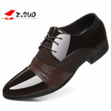 2017 Classical Wedding Flat Shoes Men Dress Luxury Men'S Business Oxfords Casual Shoe Black / Brown Leather Derby Shoes