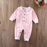 2017 Christmas Newborn baby boy winter clothes Cotton Long Sleeve Baby Rompers Soft Infant Baby girl Clothing Set Jumpsuits