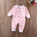 2017 Christmas Newborn baby boy winter clothes Cotton Long Sleeve Baby Rompers Soft Infant Baby girl Clothing Set Jumpsuits
