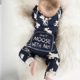 2017 Christmas Newborn baby boy winter clothes Cotton Long Sleeve Baby Rompers Soft Infant Baby girl Clothing Set Jumpsuits