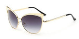2017 Classic Cat Eye Metal Women Sunglasses Brand Designer Retro Vintage Glasses Sunglasses Women Mirror Rose Gold Oculos de sol