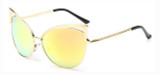 2017 Classic Cat Eye Metal Women Sunglasses Brand Designer Retro Vintage Glasses Sunglasses Women Mirror Rose Gold Oculos de sol