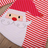 2017 Christmas Girl Dress Bebes Baby Girl Striped Dresses Long Sleeve Cute Cotton Dresses Kids Dress For Girls Xmas Vestido 1-7Y