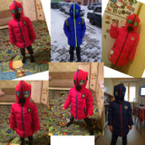 2017 Children's Winter Jackets Boys Winter Coats Kid Girls Warm Thicken Hooded With Glasses Duck Down Coats For Teenage Clothes