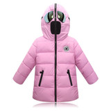 2017 Children's Winter Jackets Boys Winter Coats Kid Girls Warm Thicken Hooded With Glasses Duck Down Coats For Teenage Clothes