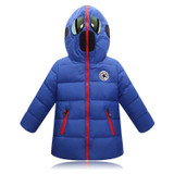 2017 Children's Winter Jackets Boys Winter Coats Kid Girls Warm Thicken Hooded With Glasses Duck Down Coats For Teenage Clothes