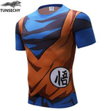 WAIBO BEAR New dragon ball t shirt Men armor 3d t-shirt printed compression shirt tops Fitness tight tee shirt homme