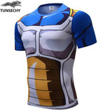 WAIBO BEAR New dragon ball t shirt Men armor 3d t-shirt printed compression shirt tops Fitness tight tee shirt homme
