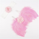 kids newborn Angel Wings Feather Wings Baby Girl hats for girls baby Shoot Hair Accessories Forcaps for boys bonet photo props
