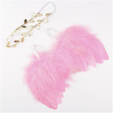 kids newborn Angel Wings Feather Wings Baby Girl hats for girls baby Shoot Hair Accessories Forcaps for boys bonet photo props