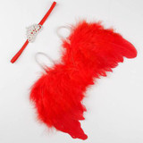 kids newborn Angel Wings Feather Wings Baby Girl hats for girls baby Shoot Hair Accessories Forcaps for boys bonet photo props