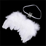 kids newborn Angel Wings Feather Wings Baby Girl hats for girls baby Shoot Hair Accessories Forcaps for boys bonet photo props