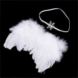 kids newborn Angel Wings Feather Wings Baby Girl hats for girls baby Shoot Hair Accessories Forcaps for boys bonet photo props