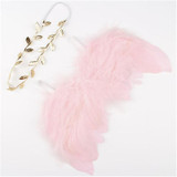 kids newborn Angel Wings Feather Wings Baby Girl hats for girls baby Shoot Hair Accessories Forcaps for boys bonet photo props