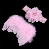 kids newborn Angel Wings Feather Wings Baby Girl hats for girls baby Shoot Hair Accessories Forcaps for boys bonet photo props
