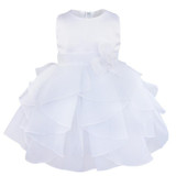Kids Infant Girls Flower Wedding Dresses Petals Dress Children Bridesmaid Toddler Elegant Dress Pageant Bridal Tulle Party Dress